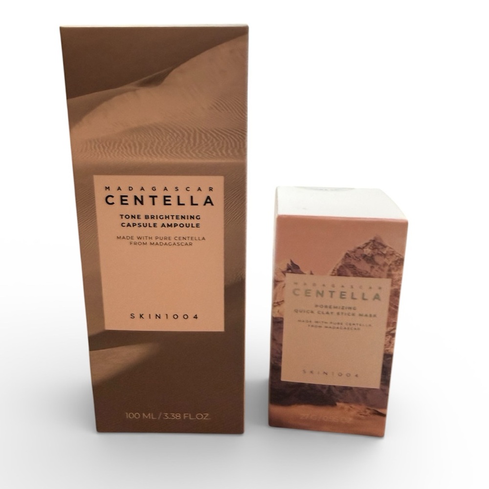Skin1004 Centella Tone Brightening Capsule Ampoule and Clay Stick Mask Set